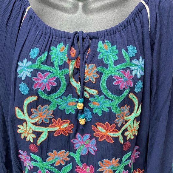 JOHN MARK Embroidered blouse - Picture 2 of 7
